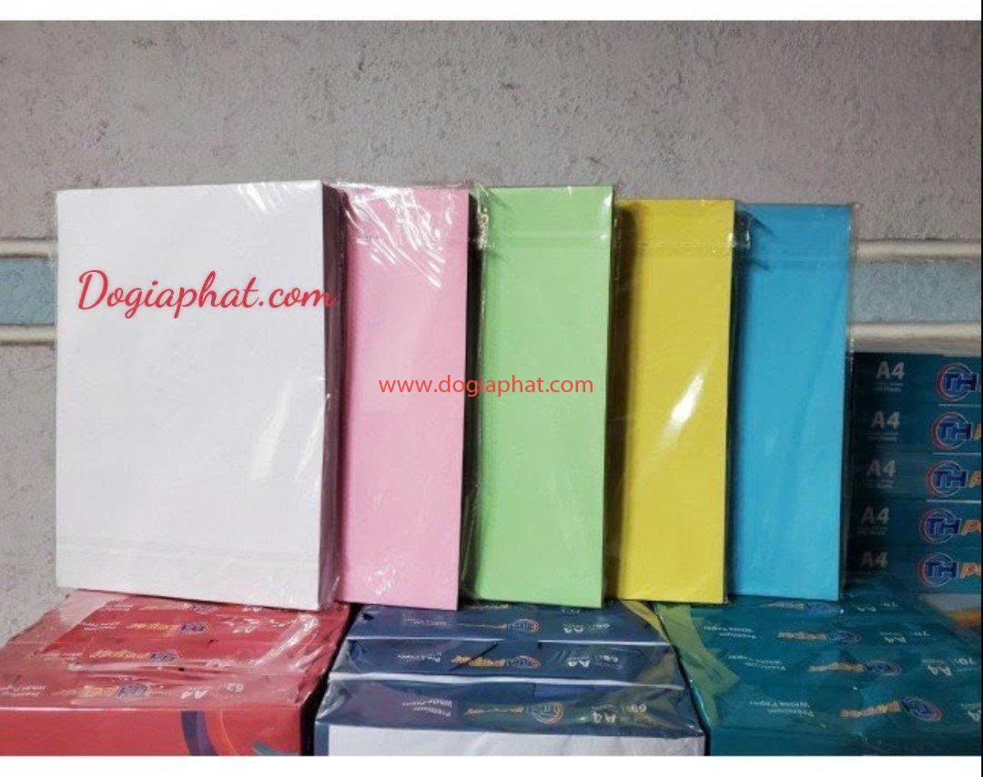 GIẤY A4 80 (XANH BIỂN, LÁ, VÀNG, HỒNG) GIÁ SỈ 