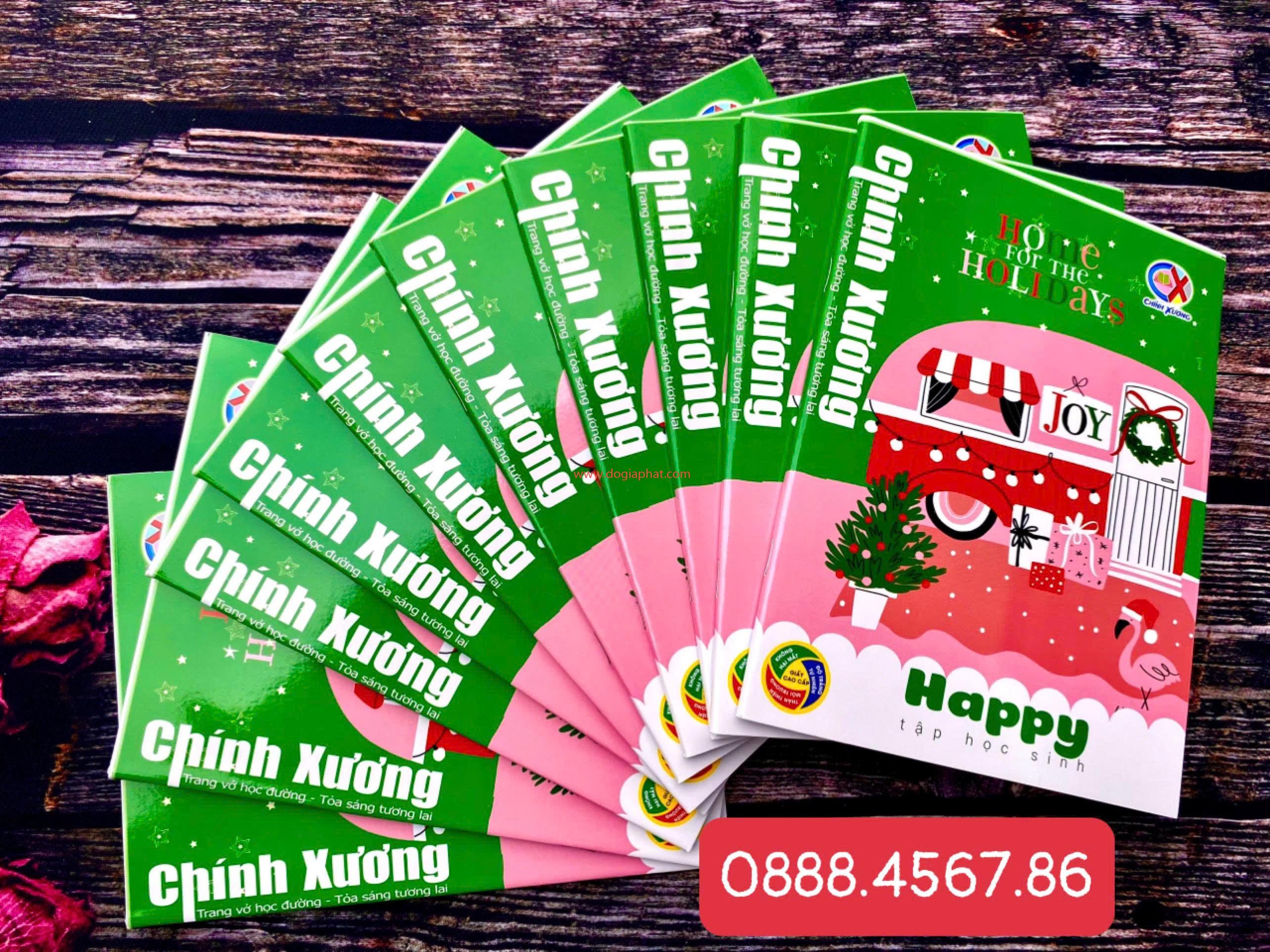 TẬP HAPPY CHÍNH XƯƠNG 70GSM 96 TRANG 4 Ô + 5 Ô GIÁ SỈ