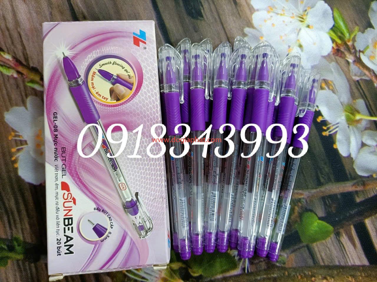 BÚT TL GEL-08 TÍM 