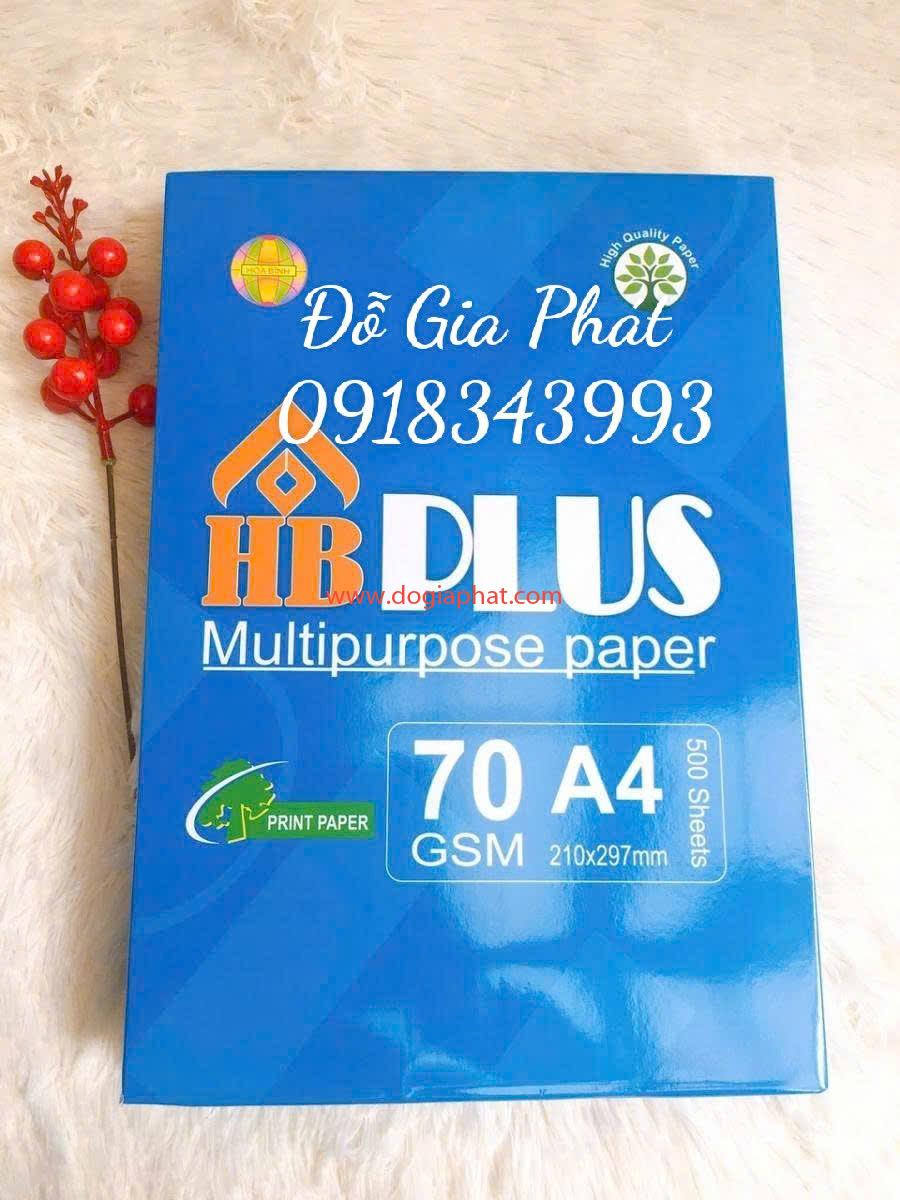 GIẤY IN HB PLUS A4 70 (HÀNG THÙNG)