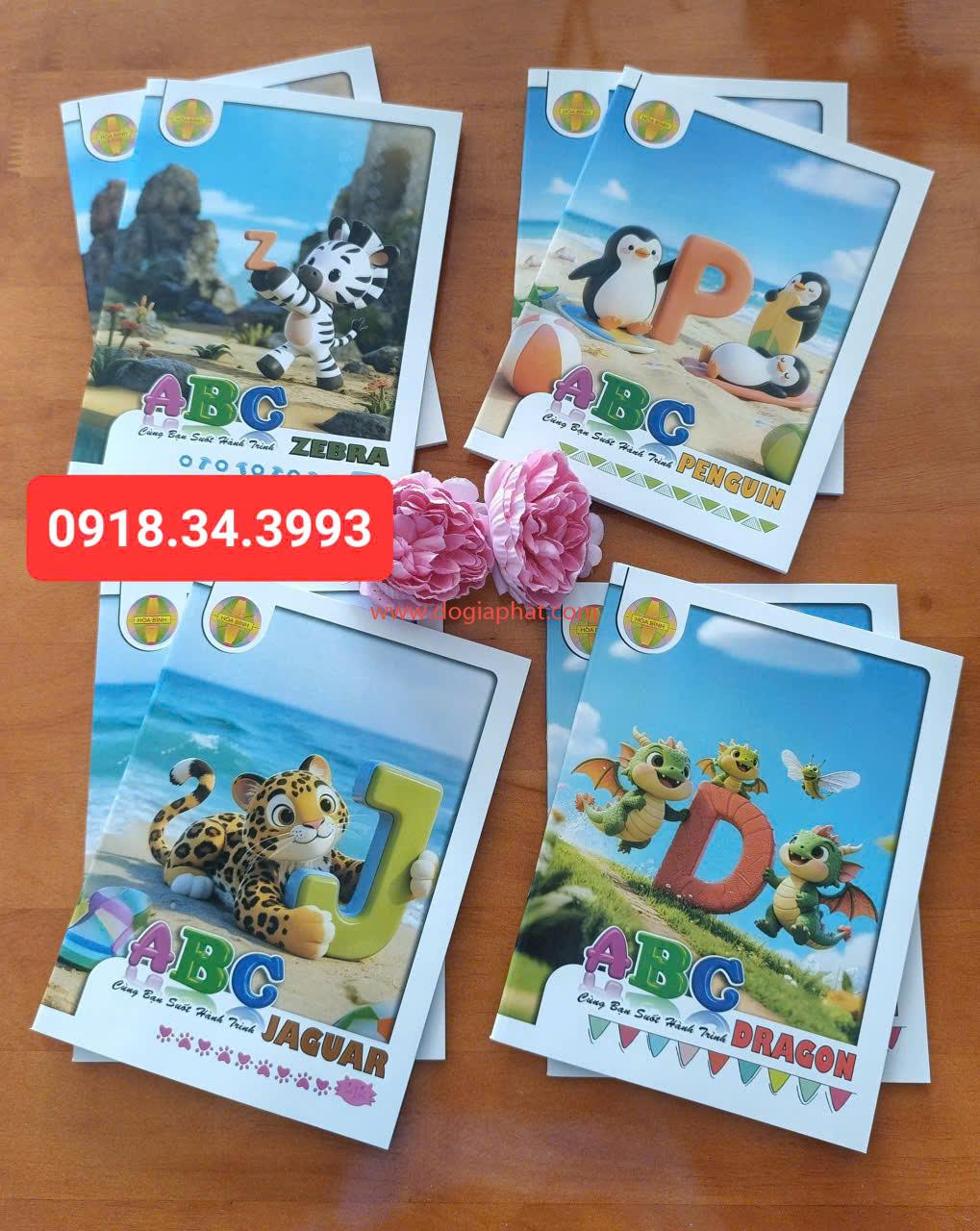 Tập ABC Hòa Bình 80gsm 96T 4 ô + 5 ô giá sỉ 