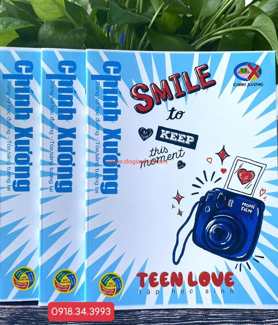 TẬP TEEN LOVE CX 70GSM 96T 4 Ô + 5 Ô 
