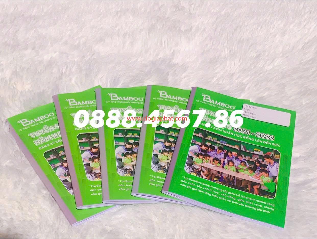 Sản xuất tập học sinh quảng cáo theo yêu cầu giá rẻ 