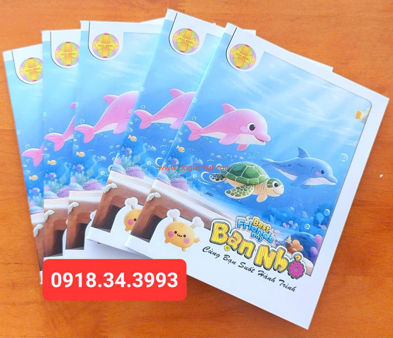 TẬP HỌC SINH BẠN NHỎ HB ĐL 100GSM 96 TRANG GIÁ SỈ 