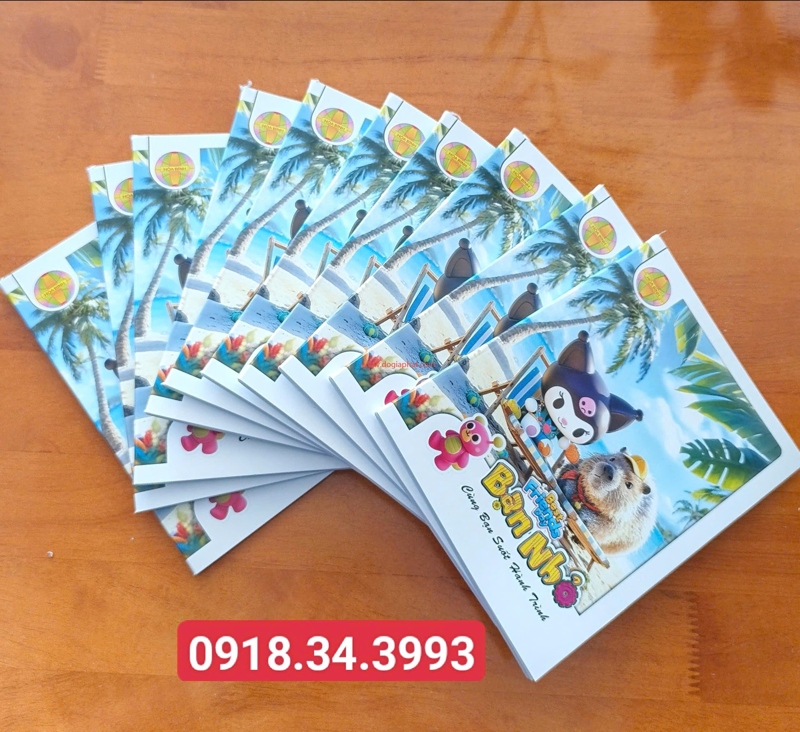 Tập Bạn Nhỏ Hòa Bình 100gsm 96T 4 ô + 5 ô 