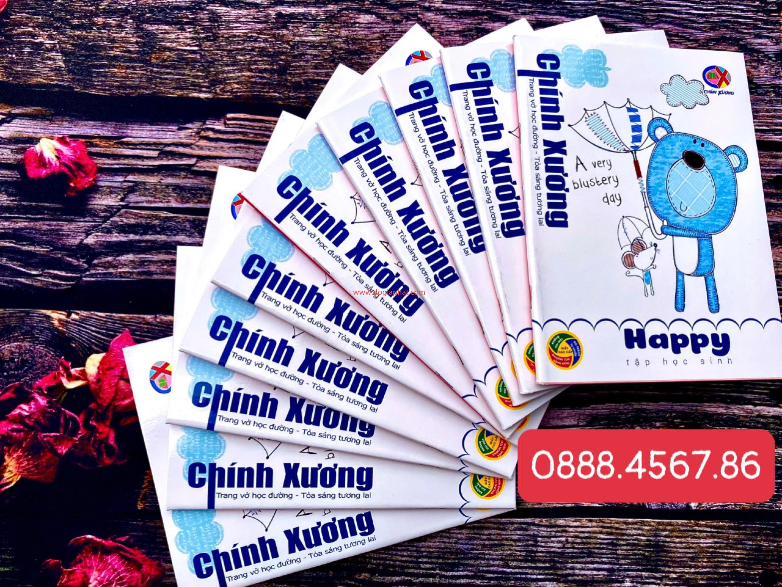 TẬP HAPPY CX 70GSM 96T 4 Ô + 5 Ô 