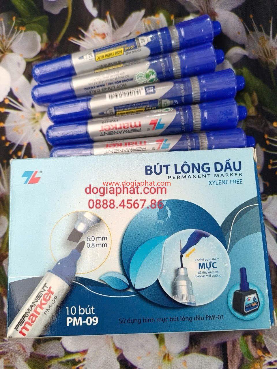 BÚT LÔNG ĐẦU TL PM-09 XANH