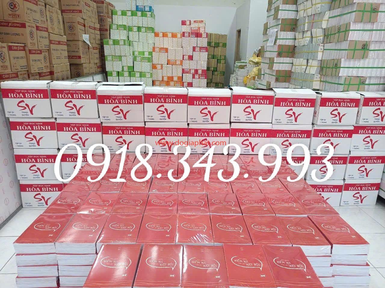 Sản xuất tập vở học sinh phát thưởng giá rẻ 